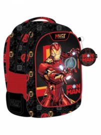  MUST TEAM ΣΧΟΛΙΚΗ ΤΣΑΝΤΑ ΠΛΑΤΗΣ ΔΗΜΟΤΙΚΟΥ IRON MAN 25LT 000506280