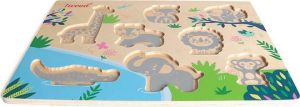 ΞΥΛΙΝΟ ΠΑΙΔΙΚΟ PUZZLE ΣΦΗΝΩΜΑΤΑ JUNGLE ANIMALS 8PCS ΓΙΑ 1+ ΕΤΩΝ IWOOD W11007