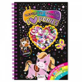  SCRATCH ART SPARKLES: PONIES SCR-11