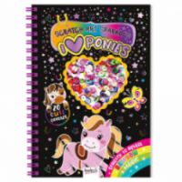  SCRATCH ART SPARKLES: PONIES SCR-11