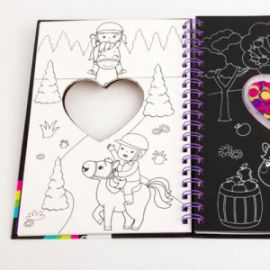  SCRATCH ART SPARKLES: PONIES SCR-11