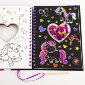  SCRATCH ART SPARKLES: PONIES SCR-11