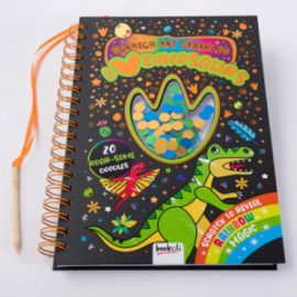  SCRATCH ART SPARKLES: I LOVE DINOSAURS SCR-8