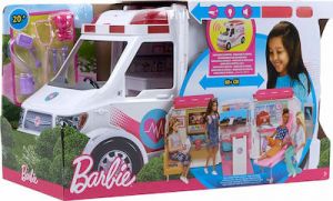 BARBIE ΚΙΝΗΤΟ ΙΑΤΡΕΙΟ - ΑΣΘΕΝΟΦΟΡΟ ΓΙΑ 3+ ΕΤΩΝ