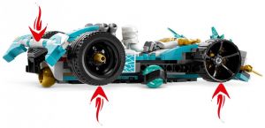 LEGO NINJAGO ZANE’S DRAGON POWER SPINJITZU RACE CAR 
