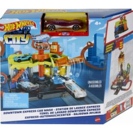 HOT WHEELS ΠΙΣΤΑ DOWNTOWN EXPRESS CAR WASH 