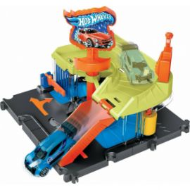 HOT WHEELS ΠΙΣΤΑ DOWNTOWN EXPRESS CAR WASH 