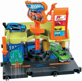 HOT WHEELS ΠΙΣΤΑ DOWNTOWN EXPRESS CAR WASH 
