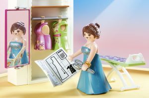 PLAYMOBIL DOLLHOUSE ΥΠΝΟΔΩΜΑΤΙΟ ΜΕ ΑΤΕΛΙΕ ΡΑΠΤΙΚΗΣ 70208