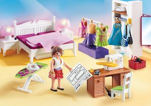 PLAYMOBIL DOLLHOUSE ΥΠΝΟΔΩΜΑΤΙΟ ΜΕ ΑΤΕΛΙΕ ΡΑΠΤΙΚΗΣ 70208