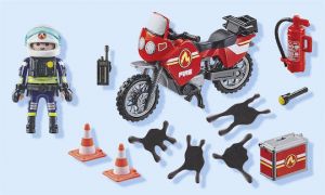 PLAYMOBIL ACTION HEROES ΠΥΡΟΣΒΕΣΤΗΣ ΜΕ ΜΟΤΟΣΙΚΛΕΤΑ ΓΙΑ 4-10 ΕΤΩΝ 71466