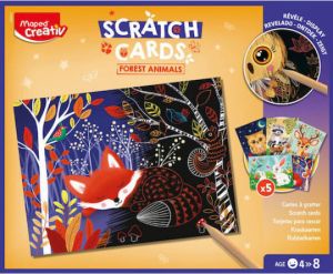 MAPED ΠΑΙΔΙΚΗ ΧΕΙΡΟΤΕΧΝΙΑ SCRATCH PADS MAPED FOREST ANIMALS