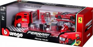 BBURAGO FERRARI RACING ΣΕΤ ΜΕ ΦΟΡΤΗΓΟ 1:43 ΓΙΑ 3+ ΕΤΩΝ #18-31202