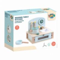 ΚΟΥΖΙΝΑ ΞΥΛΙΝΗ ΕΠΙΤΡΑΠΕΖΙΑ LUNA TOYS ΣΕΤ 8 ΤΜΧ., 29,5X22,5X25,5 ΕΚ.