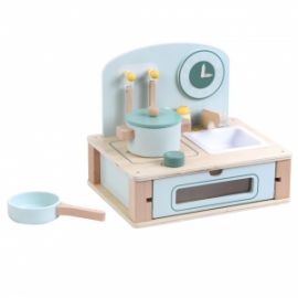ΚΟΥΖΙΝΑ ΞΥΛΙΝΗ ΕΠΙΤΡΑΠΕΖΙΑ LUNA TOYS ΣΕΤ 8 ΤΜΧ., 29,5X22,5X25,5 ΕΚ.