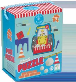  ΠΑΙΔΙΚΟ PUZZLE 12PCS FLOSS & ROCK ΜΑ ΣΧΗΜΑ CONSTRUCTION 52P6271