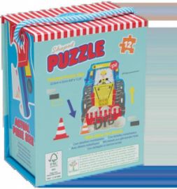  ΠΑΙΔΙΚΟ PUZZLE 12PCS FLOSS & ROCK ΜΑ ΣΧΗΜΑ CONSTRUCTION 52P6271