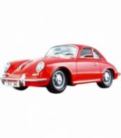 ΜΕΤΑΛΛΙΚΟ ΑΥΤΟΚΙΝΗΤΟ BURAGO 1 24 PORSCHE 356B COUPE (1961) RED 18-22079