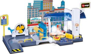 BBURAGO ΠΙΣΤΑ STREET FIRE CAR WASH PLAY SET 