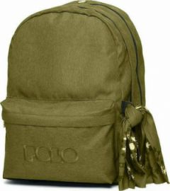  POLO ORIGINAL DOUBLE JEAN ΤΣΑΝΤΑ ΠΛΑΤΗΣ ΓΥΜΝΑΣΙΟΥ - ΛΥΚΕΙΟΥ ΣΕ ΠΡΑΣΙΝΟ ΧΡΩΜΑ