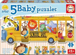 ΠΑΙΔΙΚΟ PUZZLE ANIMALS SCHOOL BUS 19PCS ΓΙΑ 2+ ΕΤΩΝ EDUCA